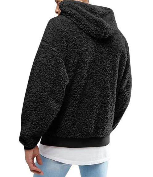 Sudadera con Capucha para Hombre de Lana y Forro Polar Estilo Europeo y Americano