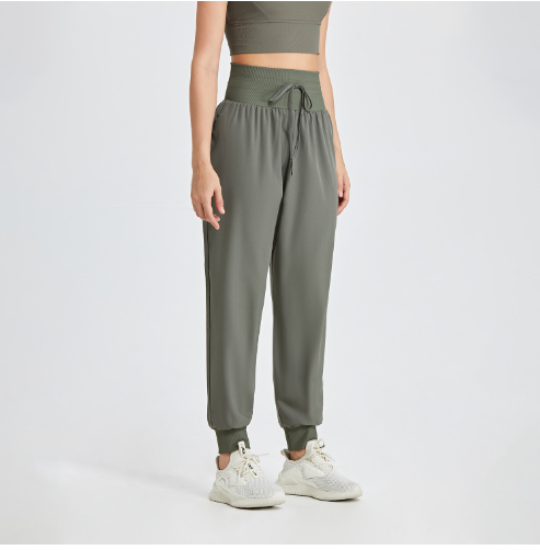 Pantalones Harem Holgados con Bolsillos para Yoga para Mujer