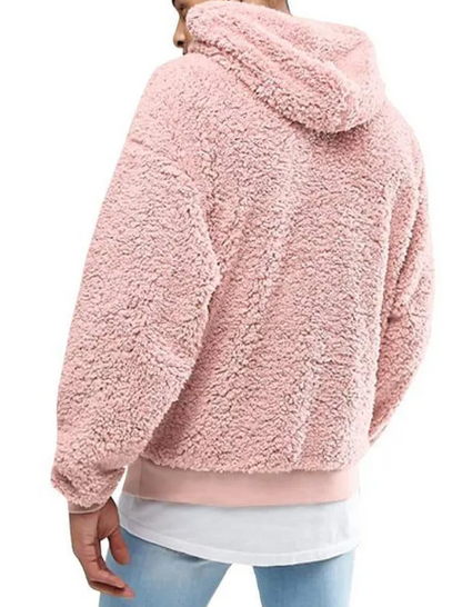 Sudadera con Capucha para Hombre de Lana y Forro Polar Estilo Europeo y Americano