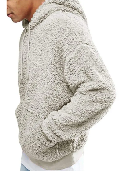 Sudadera con Capucha para Hombre de Lana y Forro Polar Estilo Europeo y Americano