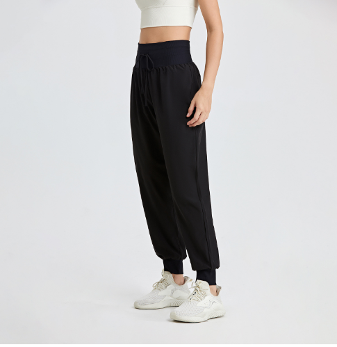 Pantalones Harem Holgados con Bolsillos para Yoga para Mujer