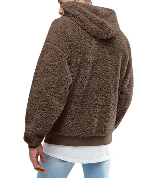 Sudadera con Capucha para Hombre de Lana y Forro Polar Estilo Europeo y Americano